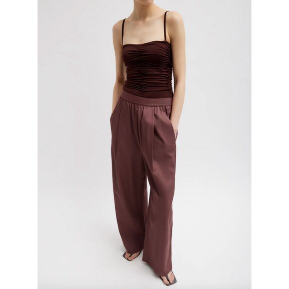 Tibi Tops - Tibi Stretch Light Weight Tech Knit Shirred Cami